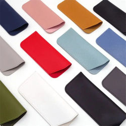 Funda protectora para gafas, bolsa suave para hombres y mujeres, estuche de cuero PU para gafas de sol, caja para gafas, bolsa para gafas