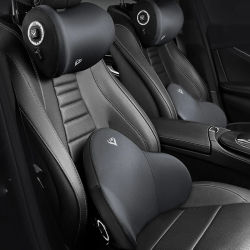 Almohada de masaje humanoide para el cuello, cojín eléctrico inteligente para el coche, soporte Lumbar, reposacabezas del asiento