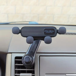 Soporte de teléfono de gravedad para coche, montaje de Clip de ventilación de aire fuerte para una sujeción segura, soporte de celda móvil ajustable para manos libres, nuevo