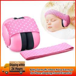 Orejeras para bebés, protección auditiva con cancelación de ruido para bebés, auriculares para avión, dormir, protección auditiva para bebés, esencial para viajes