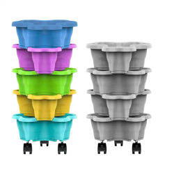 Maceta apilable para fresas, torre vertical para plantas, macetas para flores, contenedor para plantar vegetales, para jardinería en balcones, granjas y patios.