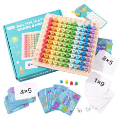 Juguetes Educativos de madera Montessori para niños, juguetes de matemáticas para bebés, tabla de multiplicar 99, ayuda para enseñanza de matemáticas y aritmética, regalos para niños