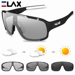 ELAX gafas de ciclismo polarizadas y fotocromáticas gafas de pesca al aire libre gafas de sol deportivas hombres mujeres Mtb bicicleta gafas