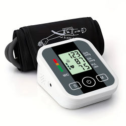 Monitor Digital de Presión Arterial para Brazo, Tensiómetro Automático, Esfigmomanómetro Médico de Pulso, Funciona con Batería