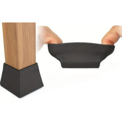 12 protectores de silicona grandes para patas de sillas y mesas - Almohadillas antideslizantes para muebles, aptas para suelos, protección contra arañazos y golpes
