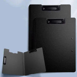 Portapapeles de perfil A4, portapapeles de doble Clip con cubierta, organizador de documentos de oficina, almohadilla de escritura, almacenamiento de papel, carpetas de archivos A4, 1 Uds.