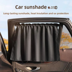 Cortina con ventosa en la ventana del coche, cubierta parasol con dibujos animados, parasol Universal para ventana lateral, protección UV para niños y bebés