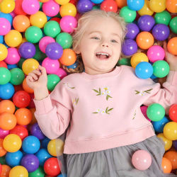 Bolas de plástico para piscina de bolas, corral de juegos, fiestas de cumpleaños de bebés y niños, bolas de océano macaron para tienda de juegos