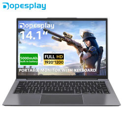 Dopesplay monitores portátiles de Lapdock de 14,1 pulgadas con teclado para Samsung Steam DeX HDR 1200P IPS extensor de pantalla externa para ordenador portátil