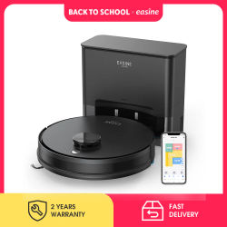 EASINE BY ILIFE S20, Robot Aspiradora y Mopa con Succión de 5000 Pa, Autovaciado, Capacidad para 60 Días, Control por App/Control Remoto, 180 Minutos de Funcionamiento
