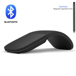 Ratón táctil de arco Bluetooth para Microsoft Surface, inalámbrico, ergonómico, ratón láser silencioso 3D para ordenador portátil, PC y Windows