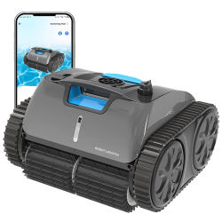 Robot Aspirador para Piscinas WYBOT C1PRO, Limpiador Inalámbrico Recargable para Piscinas, Limpieza de Paredes y Fondo, 150 Minutos