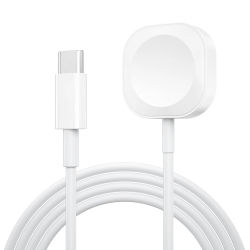 Cargador inalámbrico magnético USB tipo C para iWatch 8/7/6/5/SE USB C estación de carga rápida portátil para Apple Watch Series Ultra