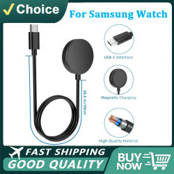 Cargador inalámbrico para reloj Samsung Galaxy Watch 3, 4, 5, 6, 7, 8 Pro Active 2, Cable USB tipo C PD portátil, estación de carga rápida