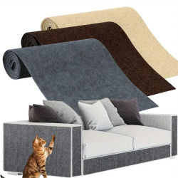 Tablero rascador autoadhesivo para gatos, alfombra recortable para gatos, rascador para gatos, muebles, sofá, esquina, Protector de pared para sofá interior