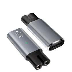 Adaptador de afeitadora tipo C de 5V, convertidor de cargador compatible con cortadora de barba Philips One Blade QP2724 QP2834 BT3230 MG7910 MG5910 X3001 X3052