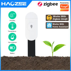 Zigbee-Detector inteligente de temperatura y humedad, probador de suelo, Sensor de humedad, aplicación de teléfono, Monitor en tiempo Real para el hogar y el jardín