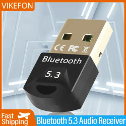VIKEFON 2024 nuevo adaptador Bluetooth para Pc Usb Bluetooth 5,3 Dongle receptor para altavoz ratón teclado música Audio transmisor