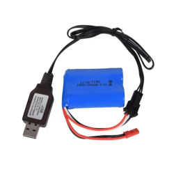 Cargador de batería de iones de litio de 6,4 v/7,4 V, SM-3P para juguetes de control remoto, SM-3P de juguete, Cargador USB portátil positivo