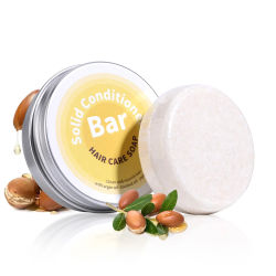 Jabón acondicionador para el cabello con aceite esencial de plantas, rico en aceite de argán, aceite de coco, aceite de jojoba, jabón para el cuidado del cabello profundo utilizado con champú
