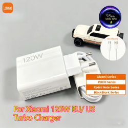 Cargador Turbo de 120W para Xiaomi, Adaptador Hyper Charger de 120W para Mi 15, 14, Poco X7 Pro, X6, X5, F5, X4, Redmi Turbo 4, K70, Black Shark 5