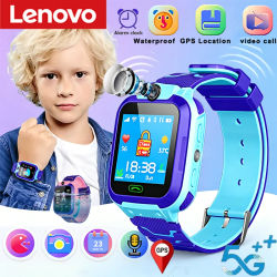 Reloj Inteligente Lenovo Q12B con SIM para Niños, Videollamada, SOS, Resistente al Agua IP67, Cámara, Monitor, GPS, Localizador para Niñas