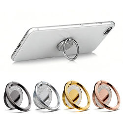 360 ° Soporte Giratorio Metálico para Teléfono, Anillo Universal Circular para Dedo, Soporte para Teléfono con Hebilla para iPhone y Samsung