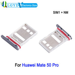 Bandeja de tarjeta SIM única para Huawei Mate 50 Pro Phone SIM1 + NM, pieza de repuesto