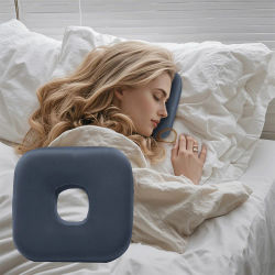 Almohada para piercing en la oreja para personas mayores, CNH y inflamación del dolor en la oreja, con un orificio para la oreja, almohada para dormir, almohada protectora para los oídos