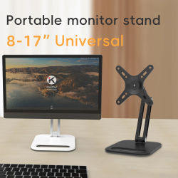 Artpowers Soportes para monitor portátiles Soporte para monitor VESA compatible con almohadilla para tableta con pantalla portátil de 13 ''a 18'' con altura ajustable