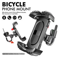 Soporte para teléfono móvil para bicicleta de montaña, funcionamiento de seguridad, estable y antideslizante, giratorio, para navegación, soporte para teléfono para motocicleta