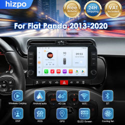 Sistema de Radio Inteligente para Auto Hizpo 1din Android 14 para Fiat Panda 2013-2020, Monitor Carplay, Reproductor Multimedia de Video, GPS
