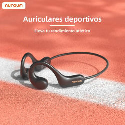Auriculares Bluetooth NUROUM, Auriculares Inalámbricos de Cuello, Auriculares de Diseño Abierto, Alta Potencia, Conducción de Sonido Suave, Larga Duración de Batería