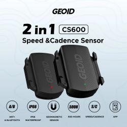 GEOID CS600 Sensor inteligente de velocidad y cadencia de ciclismo Bluetooth 5,0/ANT + transmisión de modo Dual Sensor de velocidad de bicicleta impermeable