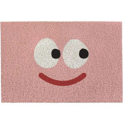 VIKAMA Alfombra de seda con diseño de dibujos animados, de PVC, resistente al suelo y al desgaste, para decoración de entrada, felpudo doméstico fácil de limpiar