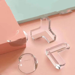 Protector de silicona para esquinas de seguridad para bebés, protectores de bordes de esquina anticolisión, suaves y transparentes, 4/10 Uds.