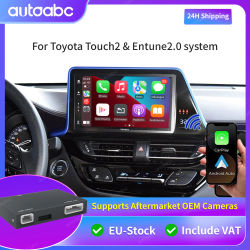 Decodificador inalámbrico CarPlay Android Auto para Toyota Touch 2 y Entune 2.0, sistema 2014-2019, control por voz, navegación, módulo Bluetooth