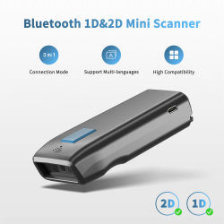 NETUM-escáner de código de barras Z2 inalámbrico, lector de código de barras con cable Bluetooth, 2D, PDF417, detección automática para escaneo Pos