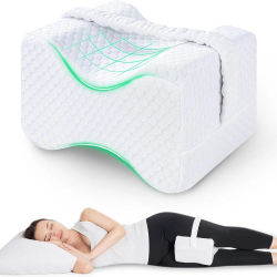 Almohada para rodillas para personas mayores con correas, almohada para piernas y rodillas de espuma viscoelástica suave, almohada para piernas de espuma viscoelástica para personas mayores