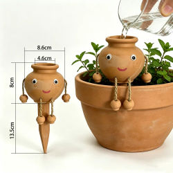 Púas de riego automáticas de terracota, dispositivos de autorriego para plantas en vacaciones, herramientas de riego por goteo para plantas de interior