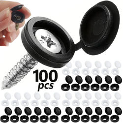 10/100 Uds cubierta decorativa de tornillo tornillo cruzado tapa de clavo hebilla plegable para muebles de coche tuercas decorativas cubierta pernos Hardware