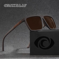 CRIXALIS gafas de sol polarizadas para hombres y mujeres Vintage cuadrado conducción pesca gafas de sol neutras sombra antirreflectante UV400