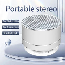 A10 subwoofer para exteriores Mini altavoz portátil Radio FM altavoz de música aleación de aluminio inalámbrico Bluetooth pequeño altavoz para exteriores
