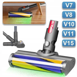 Cabezal de limpieza con rodillo suave LED compatible con Dyson V8 V10 V11 V15, cepillo de repuesto, para alfombras y suelos duros
