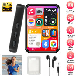 Nuevo reproductor MP3 Bluetooth 5,4 con pantalla táctil de 32GB y 2,4 pulgadas, reproductor de música HiFi con altavoz/grabadora/libro electrónico/imagen