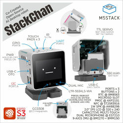 StackChan Oficial de M5Stack: Robot de Escritorio con IA de Código Abierto Co-Creado por Kawaii (ESP32-S3)