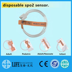 Sensor SPO2 de saturación de oxígeno en sangre de un solo uso para monitor de paciente de nelcor-edan-mindry
