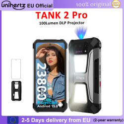 Unihertz by 8849 TANK 2 Pro - Rugged Projector Phone with 23800mAh Battery & Superior Projection
