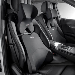 Soporte Lumbar para coche, reposacabezas, almohada para el cuello, almohadas universales suaves para el cuello, cojín de espuma viscoelástica para coche, almohada Lumbar, soporte para la espalda