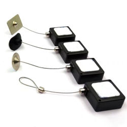 Caja de tracción antipérdida para móvil, Retractor de Cable antirrobo, retráctil de seguridad para teléfono móvil, 10 unidades